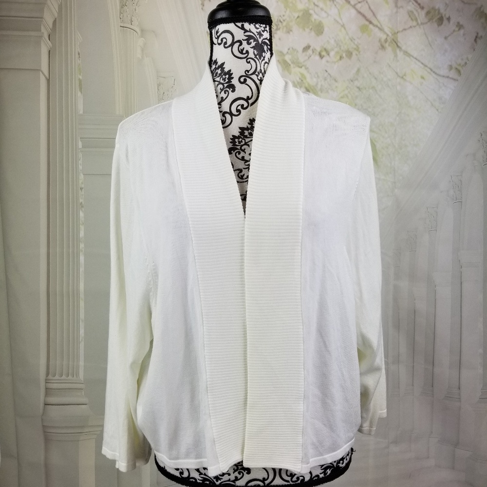 Susan Graver sz 2x cropped  cardigan